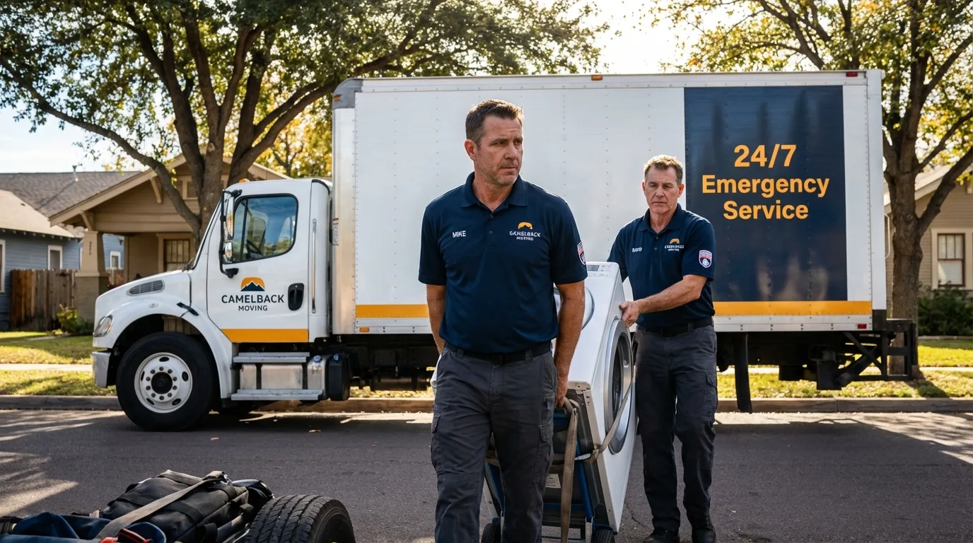 CamelBack Moving crew loading furniture in Wichita, KS